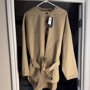 GAP Tan Button-Up Tunic